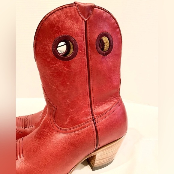 NEW — Black Star Matador Western Booties Cherry Red Size 11 - Picture 8 of 14